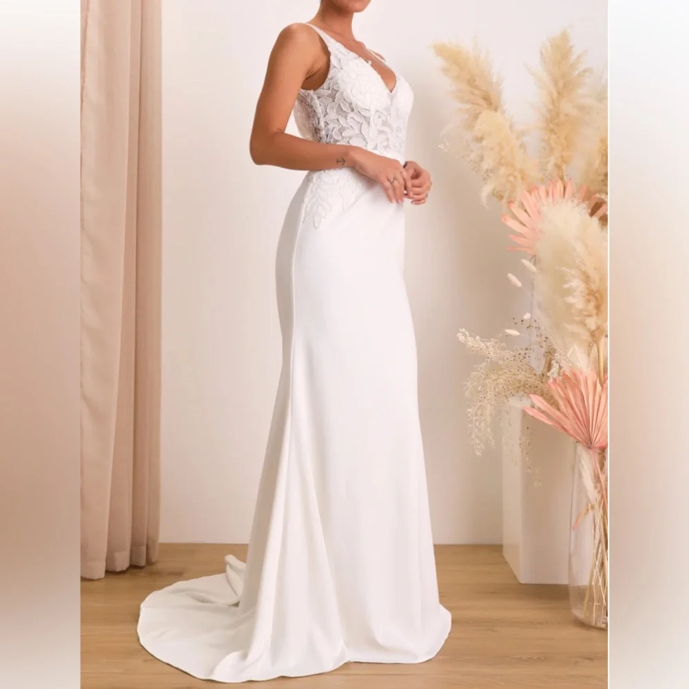 NWT Lulus Remarkably Romantic White Sheer Mesh Beaded Maxi Wedding Dress - Picture 3 of 6